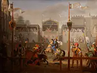 騎士試合に出場したベルトラン・デュ・ゲクラン (1812)