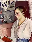本を読む少女 (1916)