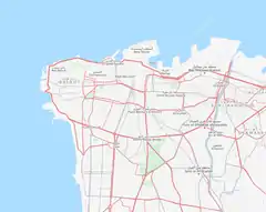 ベイルートの位置(ベイルート内)