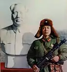 50式衝鋒槍を持つ中国人民解放軍の雷鋒