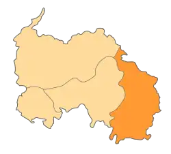 Location of レニンゴル地区