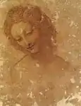 レダの頭部の習作 スフォルツェスコ城美術館所蔵