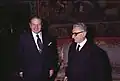 レオーネ大統領とデイヴィッド・ロックフェラー（1975年）