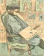 Les Hommes d'aujourd'hui（カミーユ・ピサロの肖像）(1900)