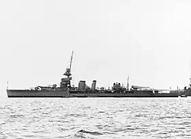 防空巡洋艦に改装前の「キュラソー」