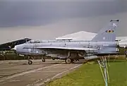 ライトニング F.6（XS899）第5飛行隊の所属機。1992年の撮影