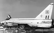 ライトニング F.1A(XM215)。第111飛行隊の所属機(1961年の撮影)