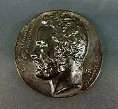 彫刻家ウジェーヌ・ギヨームの肖像メダル