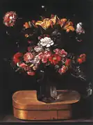 「木箱の上の花束」(c.1640)