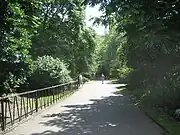 広場内の道路