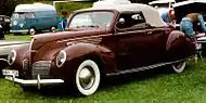 リンカーン・ゼファーV-12コンバーチブルクーペ1938