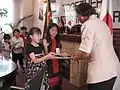 駐日ケニア大使館とのリトルアンバサダーの様子