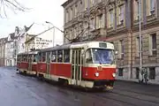 標準軌路線に多数が導入されたタトラT3（1994年撮影）