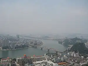 柳州市を流れる柳江
