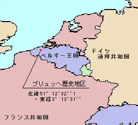 ブルッヘ歴史地区の位置
