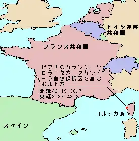 ポルト湾の位置