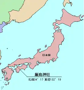 厳島神社の位置