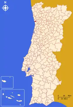 ポルト県の位置図