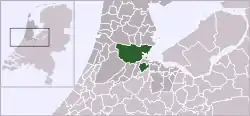 Location of アムステルダム