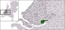 ドルトレヒトの位置の位置図
