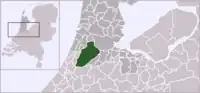 ハーレマーメール基礎自治体の位置図