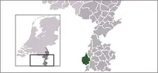 マーストリヒトの位置の位置図