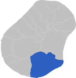 Meneng District within Nauru