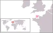 サーク島の位置