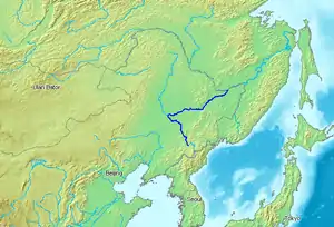 松花江流域図