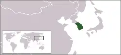 朝鮮の位置