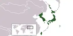 日本の位置