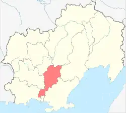 ハシン地域の位置図