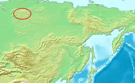 プトラナ台地の位置