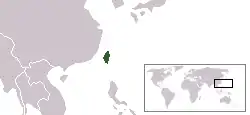 台湾の位置