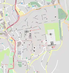ダビデ廟の位置(エルサレム旧市街内)