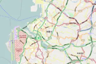 末吉宮の位置(那覇市内)