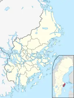 ビルカの位置(ストックホルム県内)