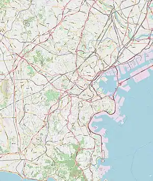 八景島の位置(横浜市内)