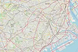 野川の位置(川崎市内)