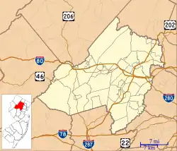 Afton, New Jerseyの位置（ニュージャージー州モリス郡内）