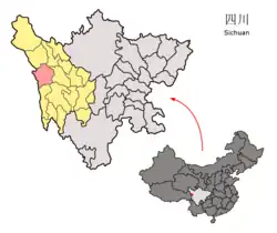 白玉県の位置