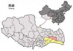 チベット自治区の中のポメ県