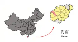昌江県の位置