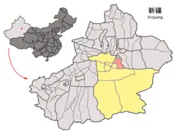 バインゴリン自治州の中のホショード県の位置