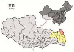 チベット自治区の中のジョムダ県