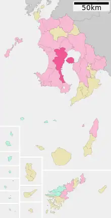 鹿児島市位置図