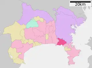 鎌倉市位置図