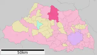 熊谷市位置図
