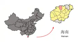 臨高県の位置