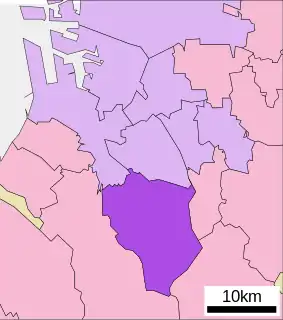 南区 (堺市)位置図